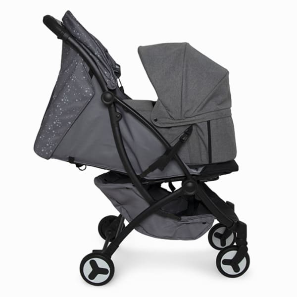 plain black stroller