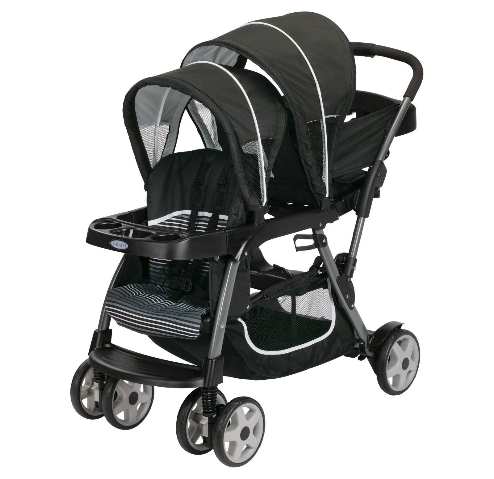 How to collapse hot sale graco double stroller