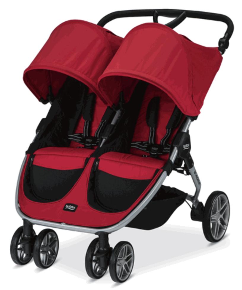 B lively double store stroller