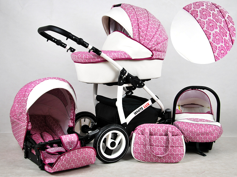Baby pram White Lux 2in1 pushchair+carrycot!a lot of colors 