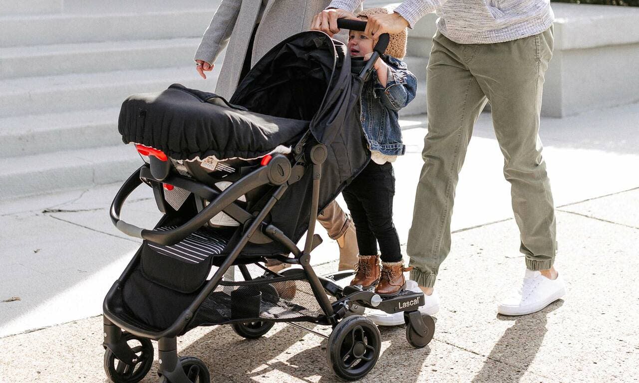 Ride auf Kinderwagen Buggy Board mit Sattel oder Sitz passend Mamas & Papas Cosatto WOW 